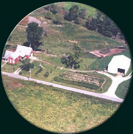 Arial view of the farm